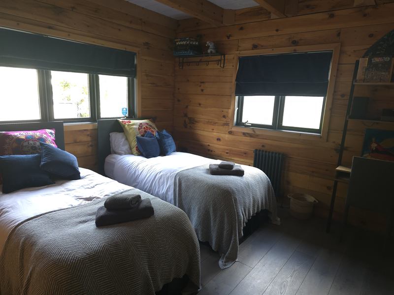 The twin room on the ground floor